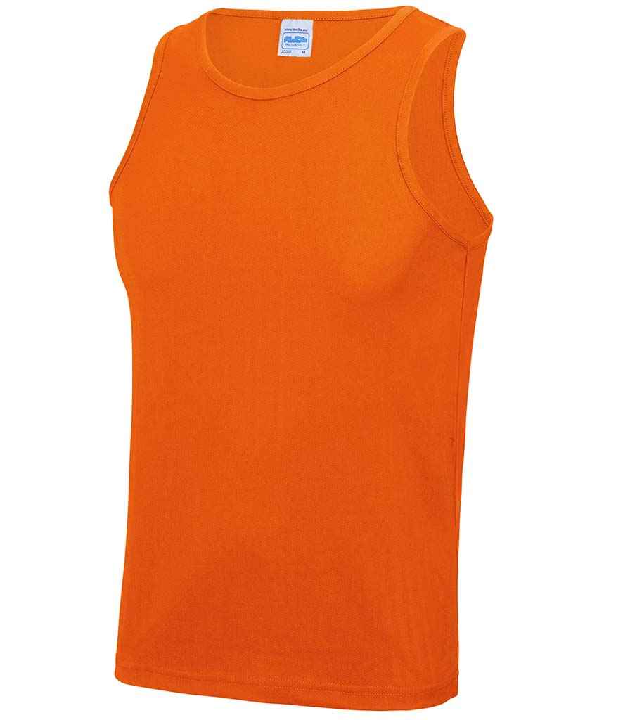 AWDis Cool Vest in Electric Orange by Just Cool — Custom branded clothing by Print Press, featuring premium embroidery produced in our specialist print lab in the UK.