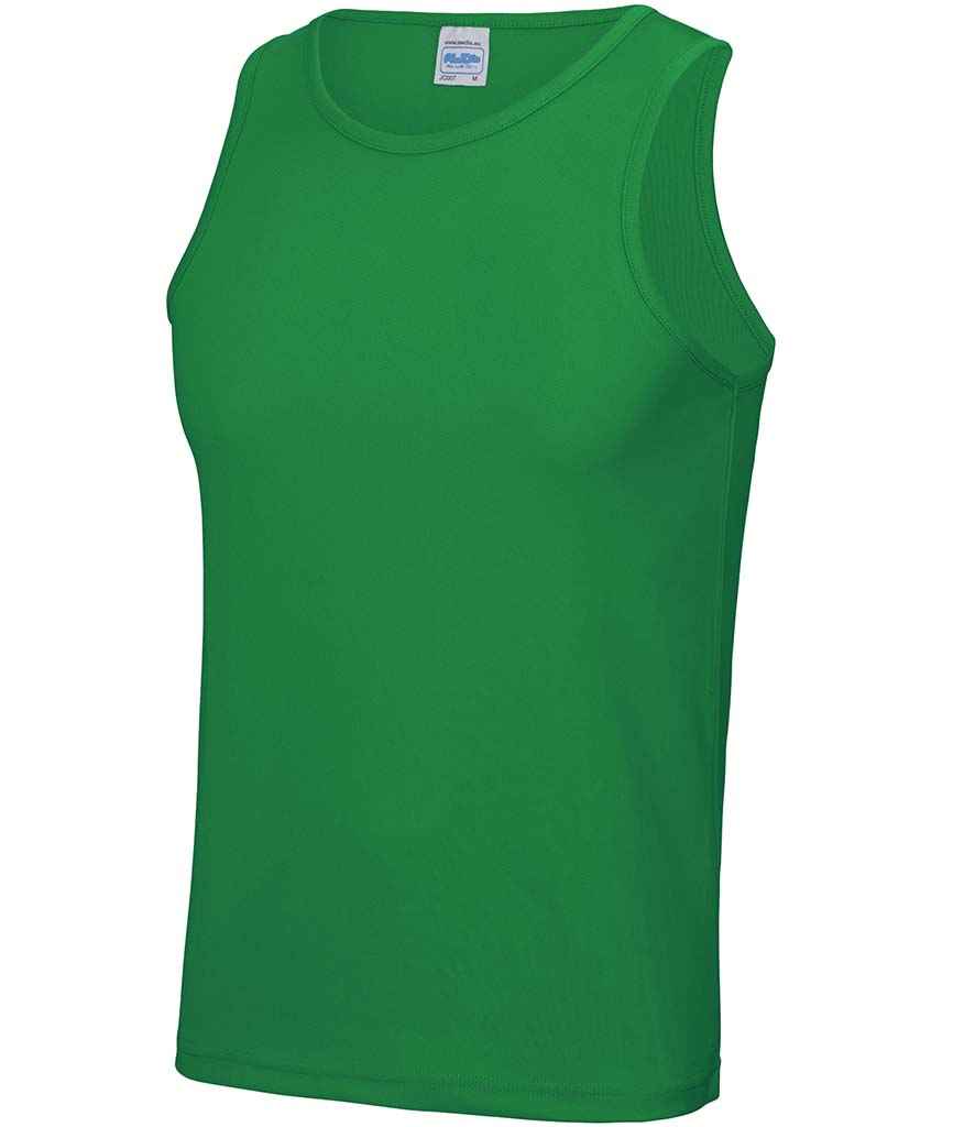 AWDis Cool Vest in Kelly Green by Just Cool — Custom branded clothing by Print Press, featuring premium embroidery produced in our specialist print lab in the UK.