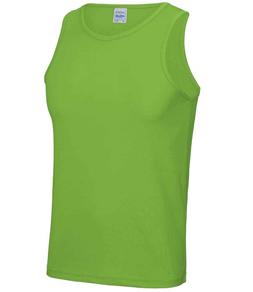AWDis Cool Vest in Lime Green by Just Cool — Custom branded clothing by Print Press, featuring premium embroidery produced in our specialist print lab in the UK.