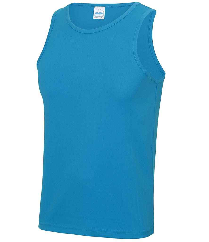 AWDis Cool Vest in Sapphire Blue by Just Cool — Custom branded clothing by Print Press, featuring premium embroidery produced in our specialist print lab in the UK.