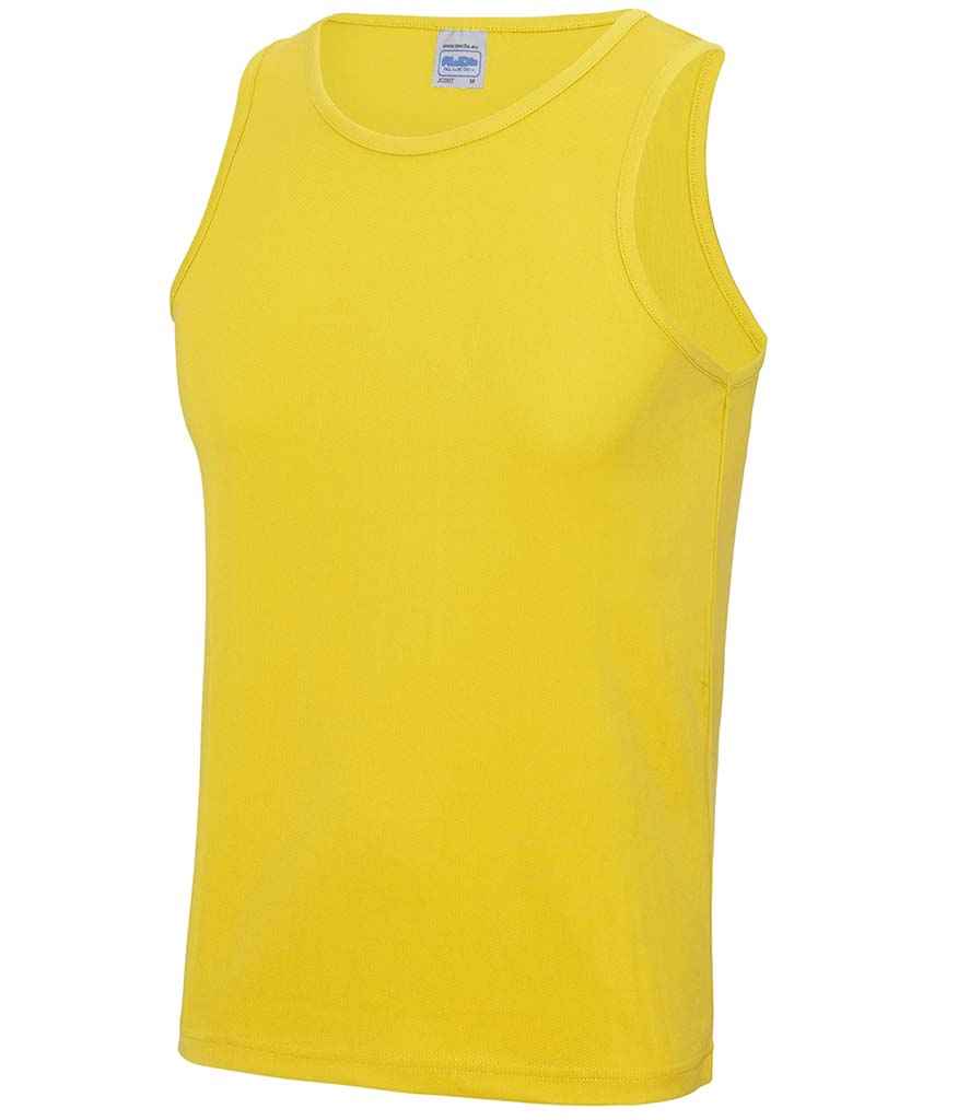 AWDis Cool Vest in Sun Yellow by Just Cool — Custom branded clothing by Print Press, featuring premium embroidery produced in our specialist print lab in the UK.