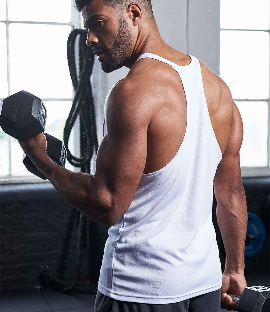 AWDis Cool Muscle Vest in by Just Cool — Custom branded clothing by Print Press, featuring premium embroidery produced in our specialist print lab in the UK.