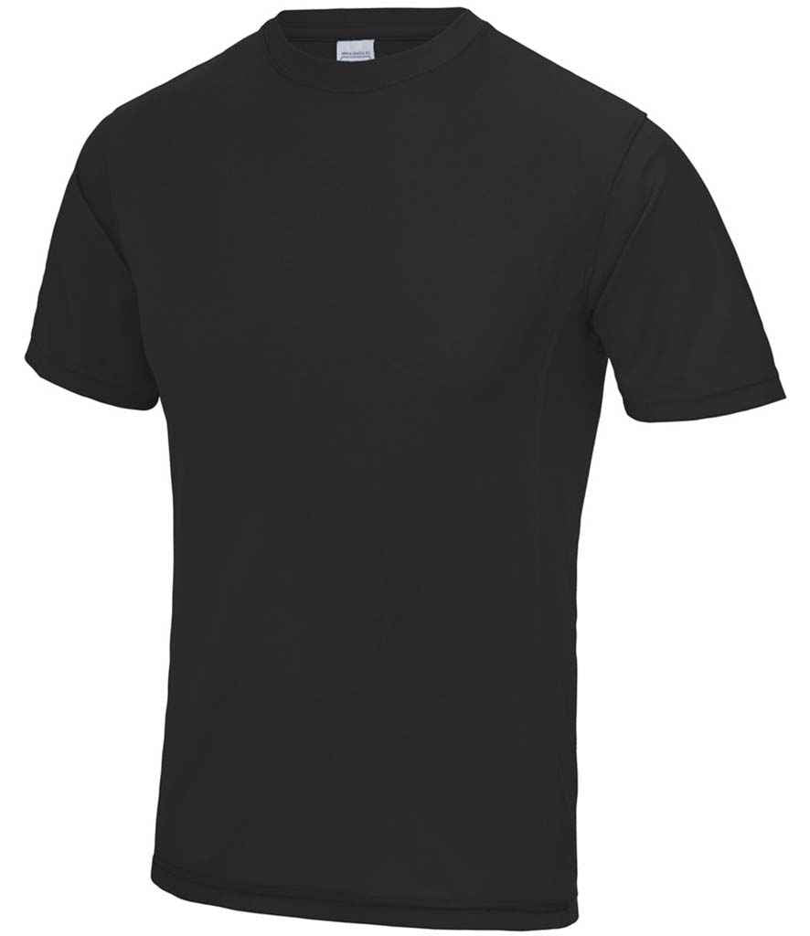 AWDis SuperCool Performance T-Shirt in Jet Black by Just Cool — Custom branded clothing by Print Press, featuring premium embroidery produced in our specialist print lab in the UK.