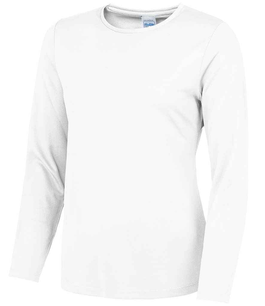 AWDis Ladies Cool Long Sleeve T-Shirt in by Just Cool — Custom branded clothing by Print Press, featuring premium embroidery produced in our specialist print lab in the UK.