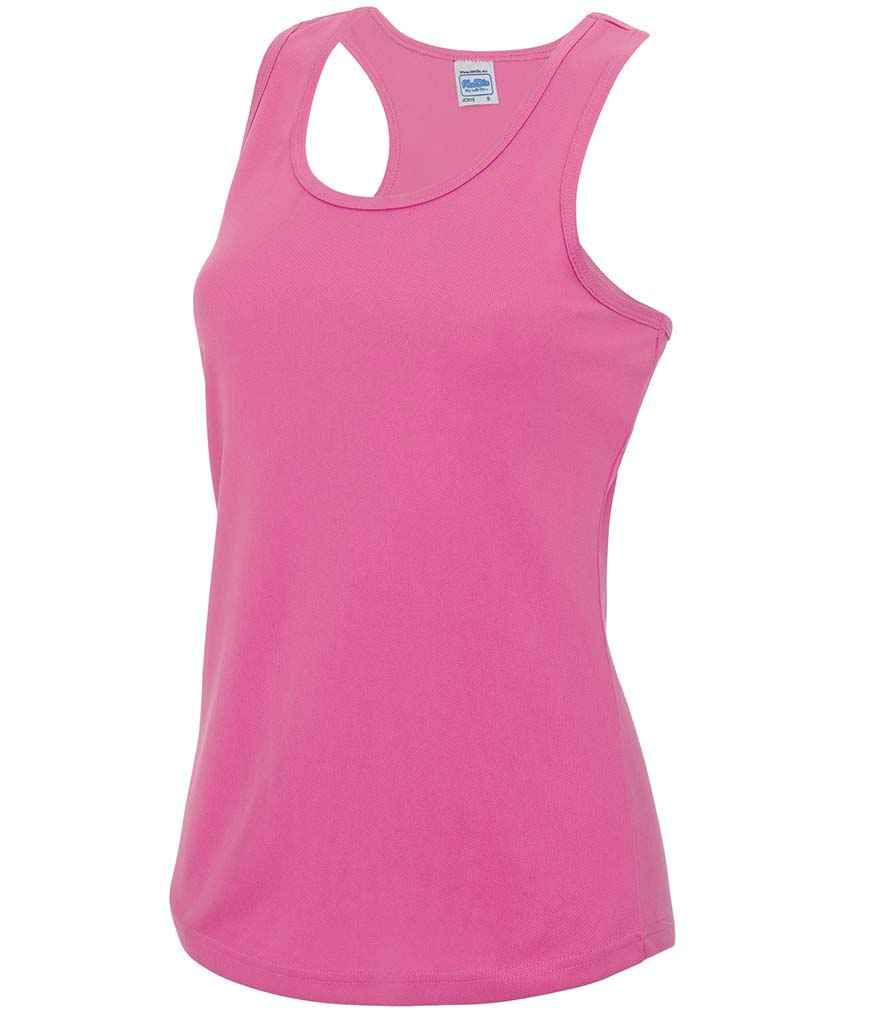 AWDis Ladies Cool Vest in Electric Pink by Just Cool — Custom branded clothing by Print Press, featuring premium embroidery produced in our specialist print lab in the UK.