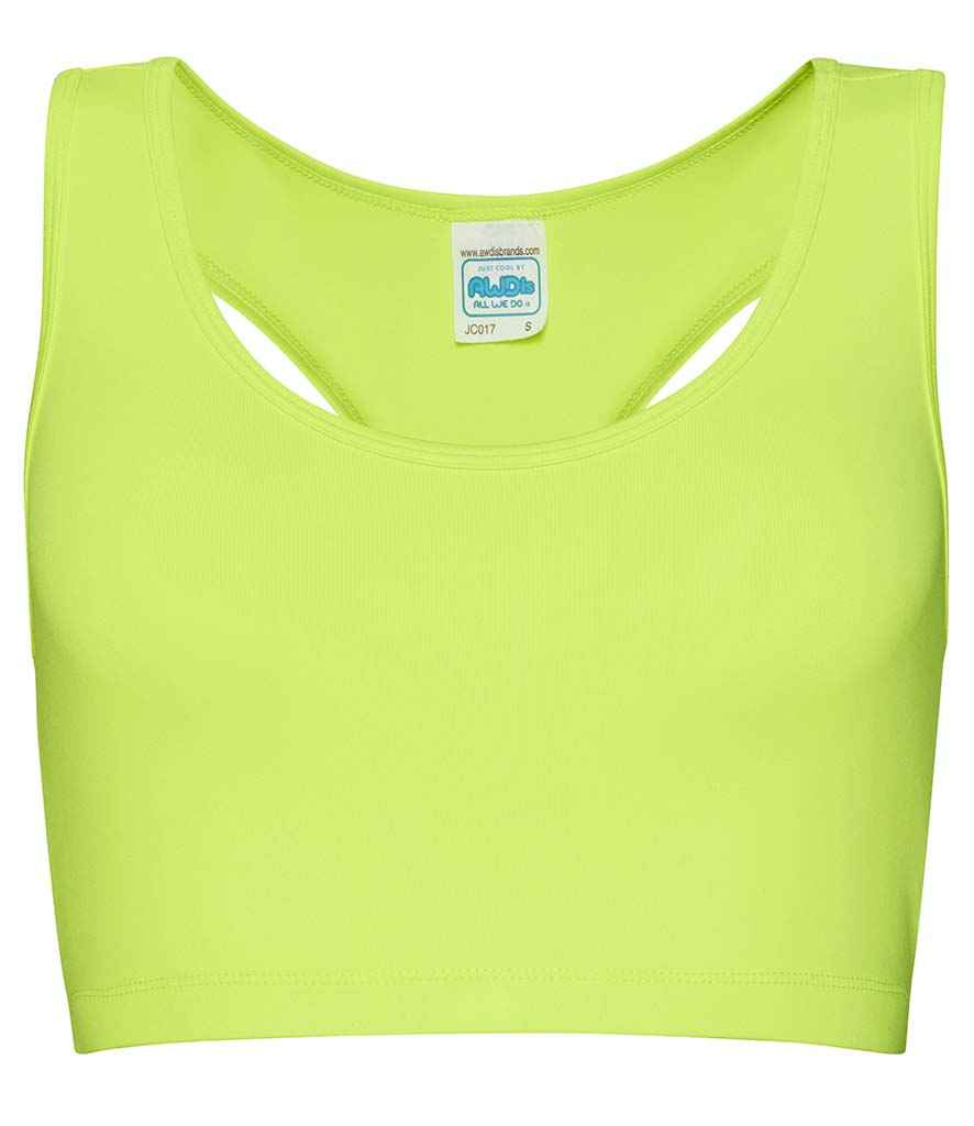 AWDis Ladies Cool Sports Crop Top in by Just Cool — Custom branded clothing by Print Press, featuring premium embroidery produced in our specialist print lab in the UK.