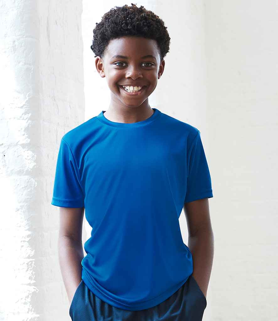 AWDis Kids Cool Smooth T-Shirt in Royal Blue by Just Cool — Custom branded clothing by Print Press, featuring premium embroidery produced in our specialist print lab in the UK.
