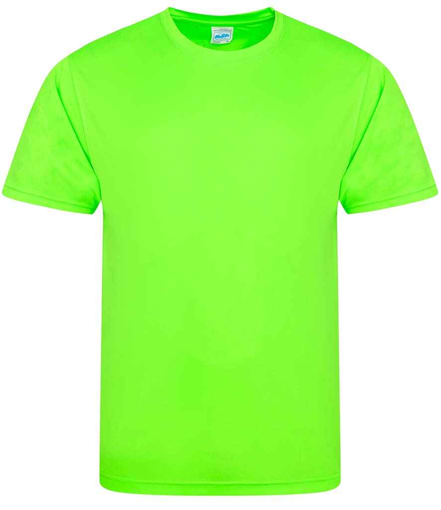 AWDis Cool Smooth T-Shirt in Electric Green by Just Cool — Custom branded clothing by Print Press, featuring premium embroidery produced in our specialist print lab in the UK.