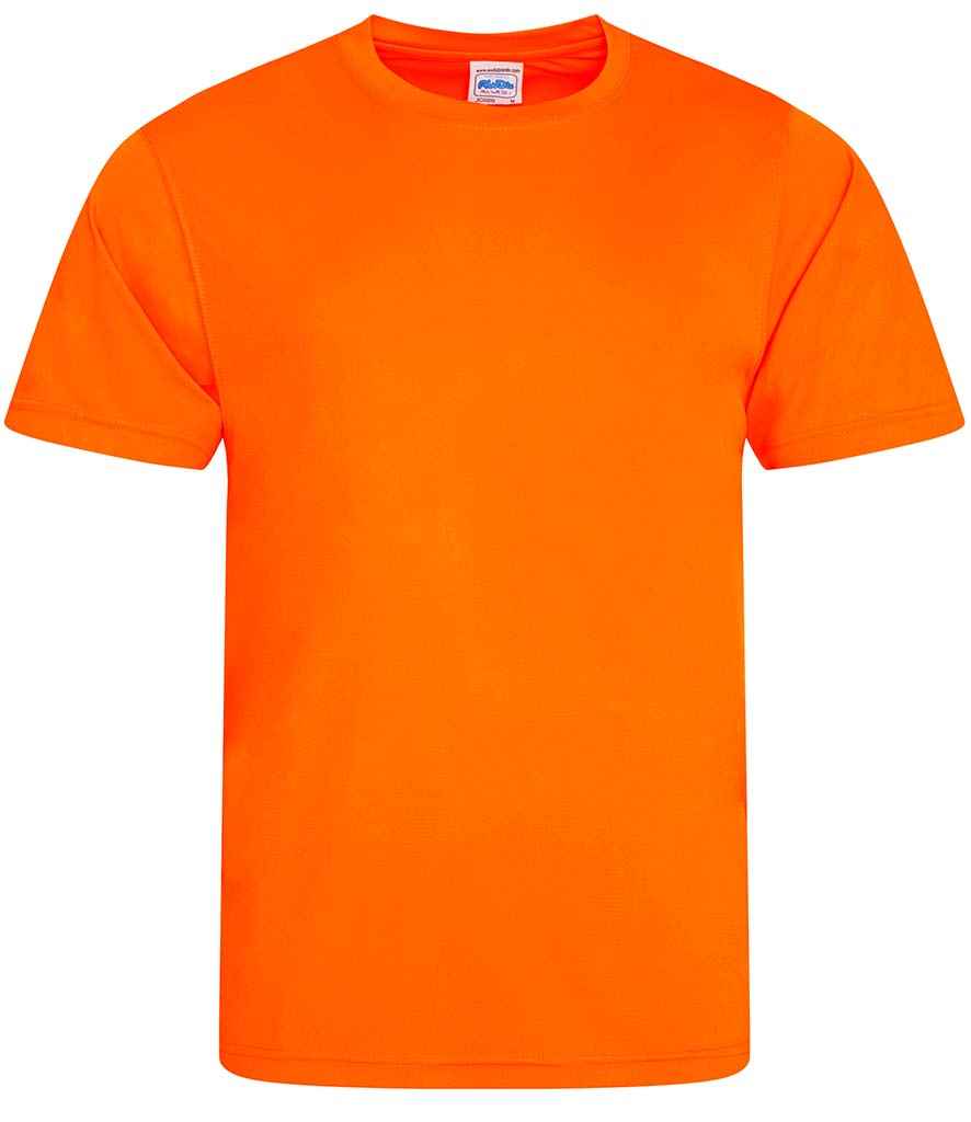 AWDis Cool Smooth T-Shirt in Electric Orange by Just Cool — Custom branded clothing by Print Press, featuring premium embroidery produced in our specialist print lab in the UK.