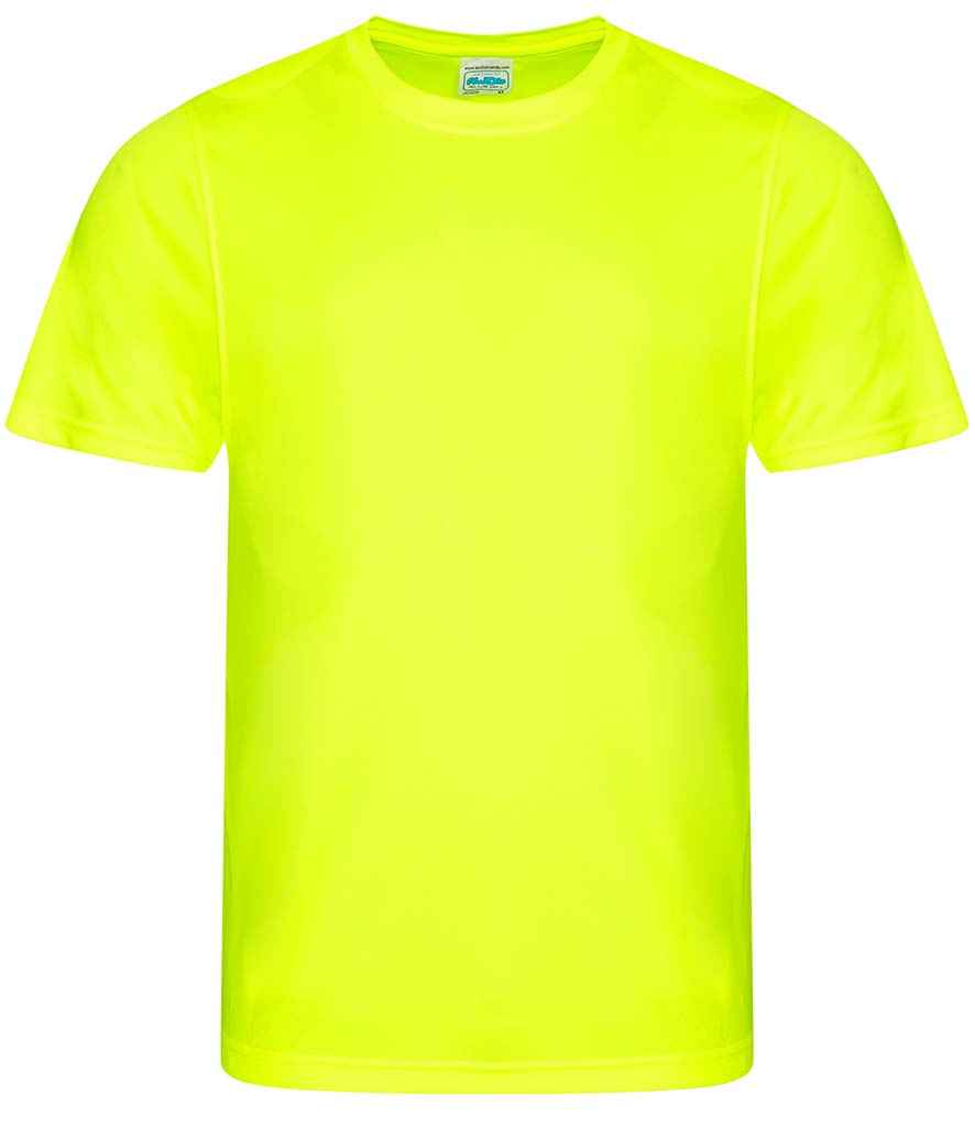 AWDis Cool Smooth T-Shirt in Electric Yellow by Just Cool — Custom branded clothing by Print Press, featuring premium embroidery produced in our specialist print lab in the UK.