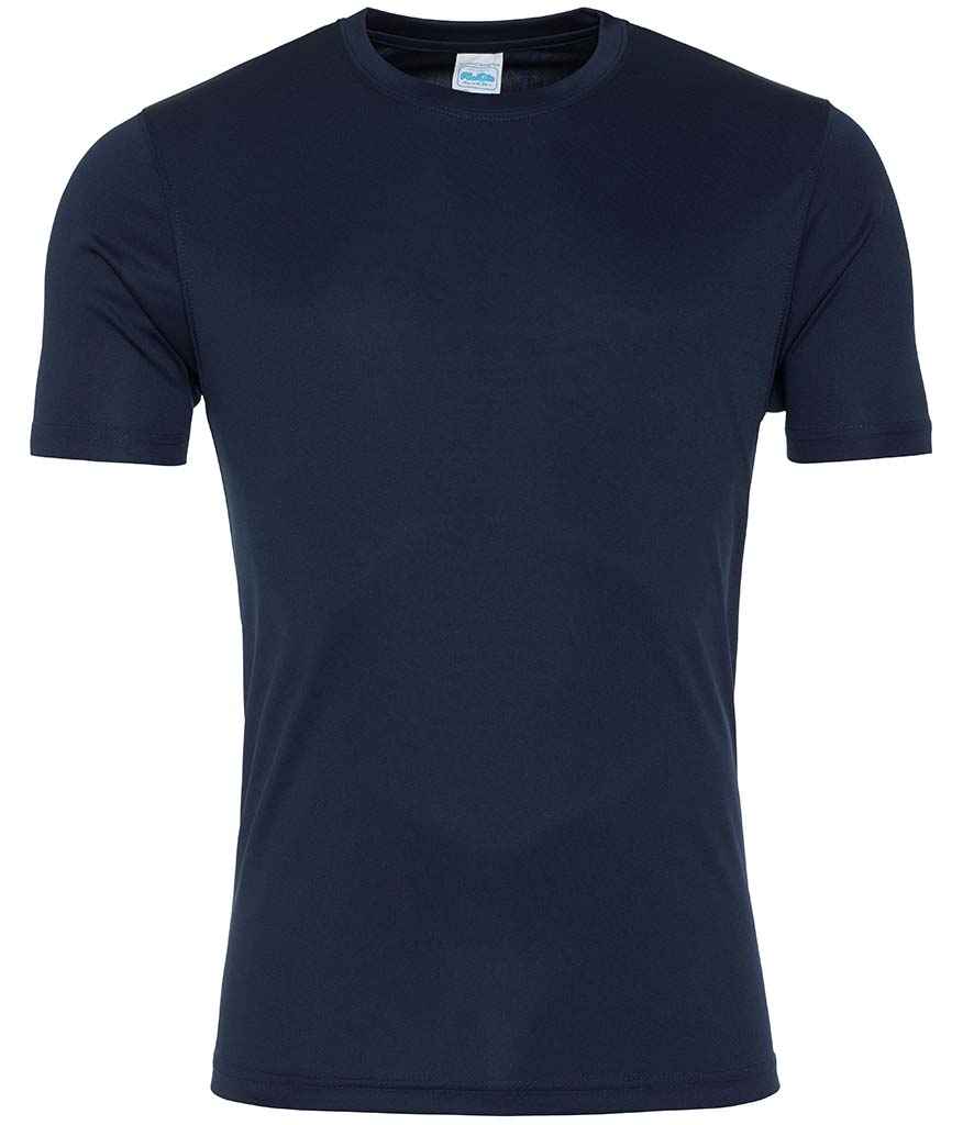 AWDis Cool Smooth T-Shirt in French Navy by Just Cool — Custom branded clothing by Print Press, featuring premium embroidery produced in our specialist print lab in the UK.