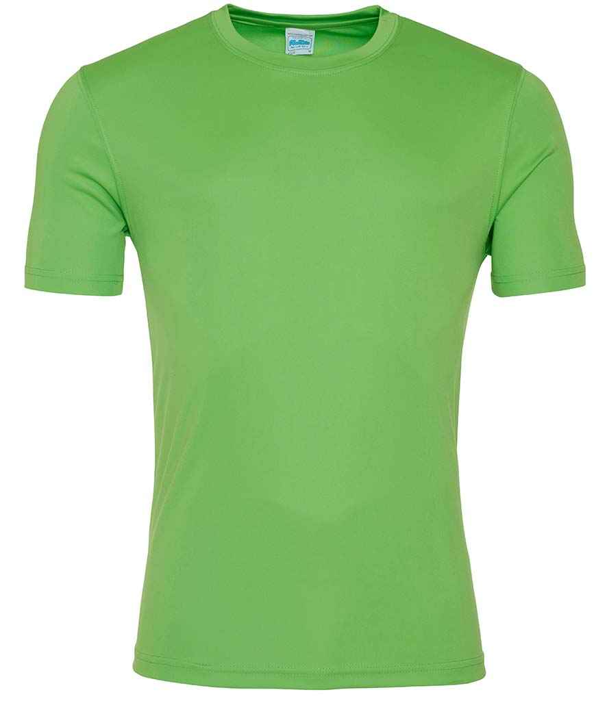 AWDis Cool Smooth T-Shirt in Lime Green by Just Cool — Custom branded clothing by Print Press, featuring premium embroidery produced in our specialist print lab in the UK.