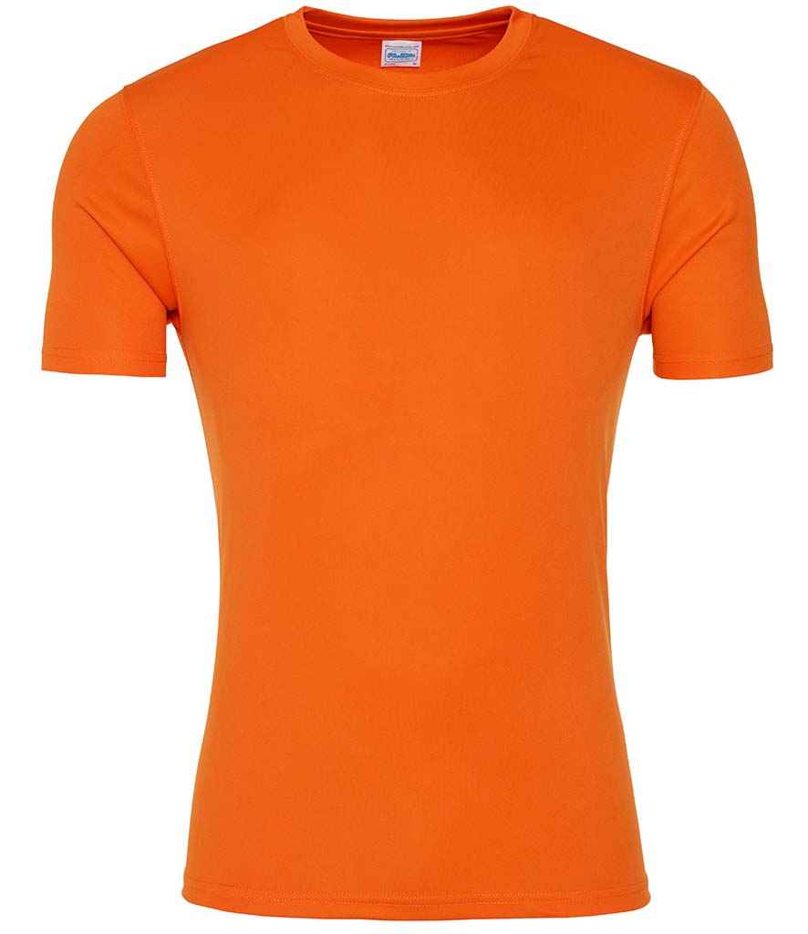AWDis Cool Smooth T-Shirt in Orange Crush by Just Cool — Custom branded clothing by Print Press, featuring premium embroidery produced in our specialist print lab in the UK.