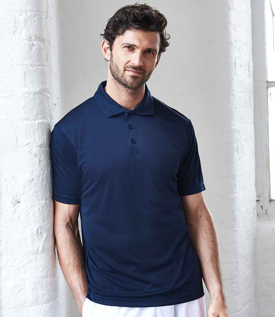 AWDis Cool Smooth Polo Shirt in French Navy by Just Cool — Custom branded clothing by Print Press, featuring premium embroidery produced in our specialist print lab in the UK.