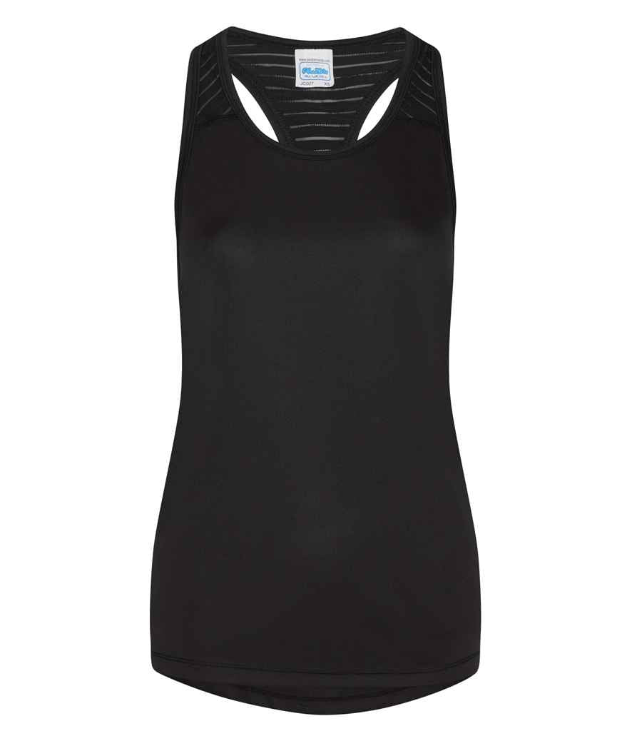 AWDis Ladies Cool Smooth Workout Vest in by Just Cool — Custom branded clothing by Print Press, featuring premium embroidery produced in our specialist print lab in the UK.