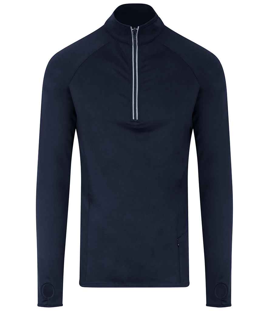 AWDis Cool-Flex Half Zip Top in French Navy by Just Cool — Custom branded clothing by Print Press, featuring premium embroidery produced in our specialist print lab in the UK.
