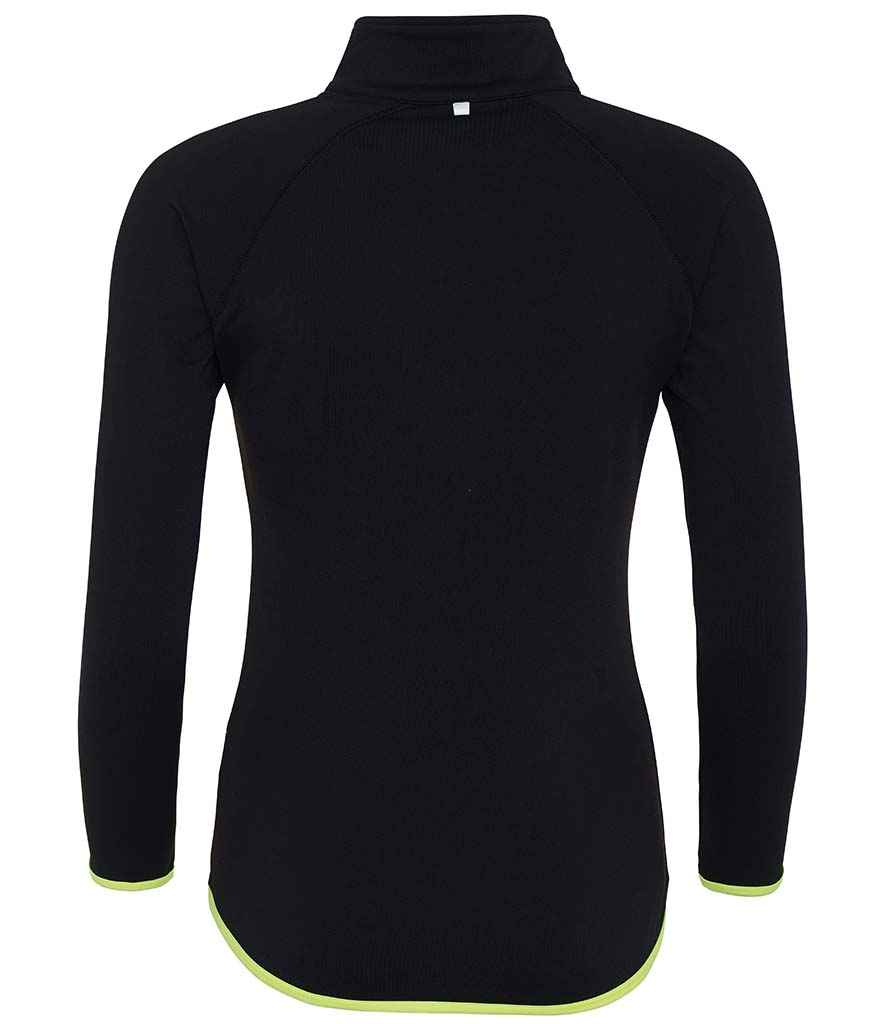 AWDis Ladies Cool Half Zip Sweat Top in by Just Cool — Custom branded clothing by Print Press, featuring premium embroidery produced in our specialist print lab in the UK.