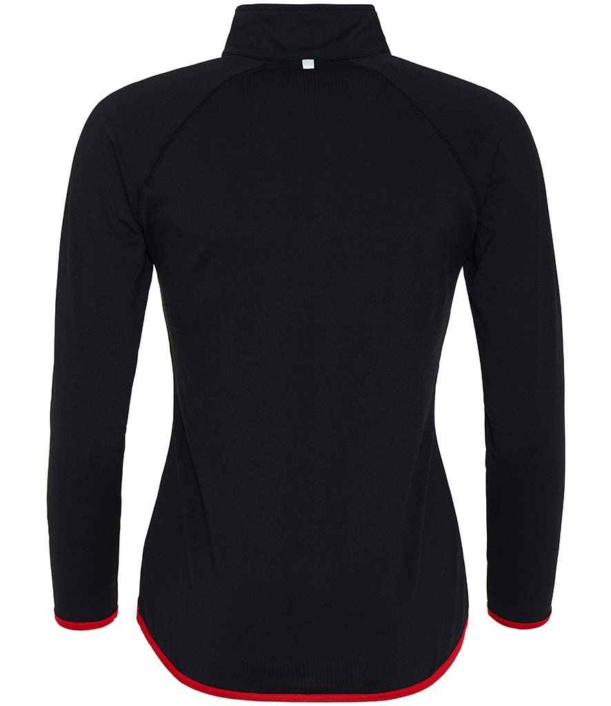 AWDis Ladies Cool Half Zip Sweat Top in by Just Cool — Custom branded clothing by Print Press, featuring premium embroidery produced in our specialist print lab in the UK.