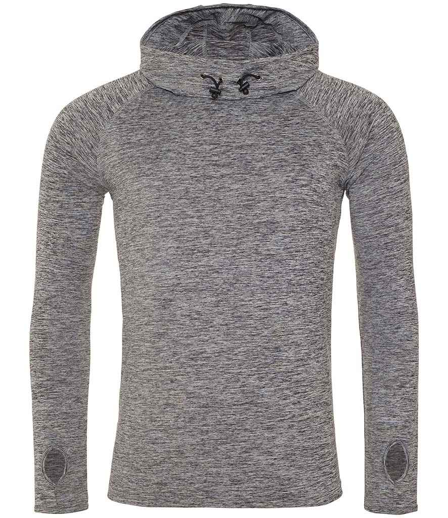 AWDis Cool Cowl Neck Top in Grey Melange by Just Cool — Custom branded clothing by Print Press, featuring premium embroidery produced in our specialist print lab in the UK.