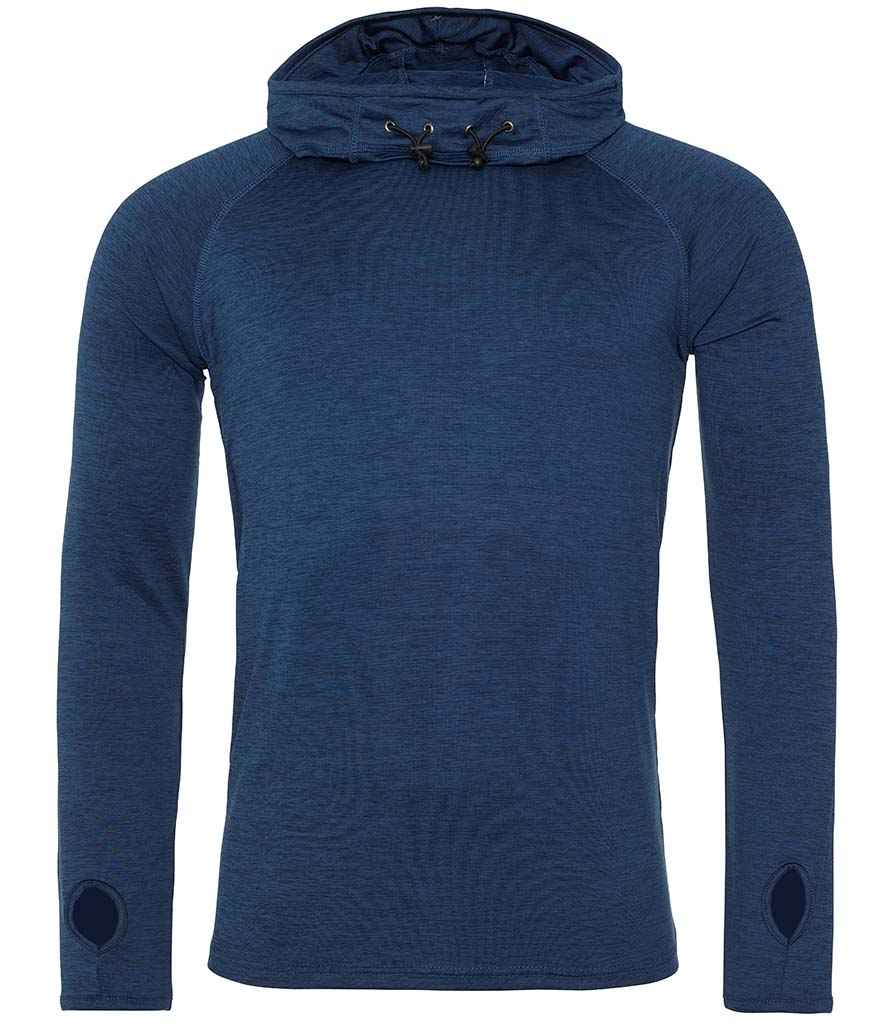AWDis Cool Cowl Neck Top in Navy Melange by Just Cool — Custom branded clothing by Print Press, featuring premium embroidery produced in our specialist print lab in the UK.