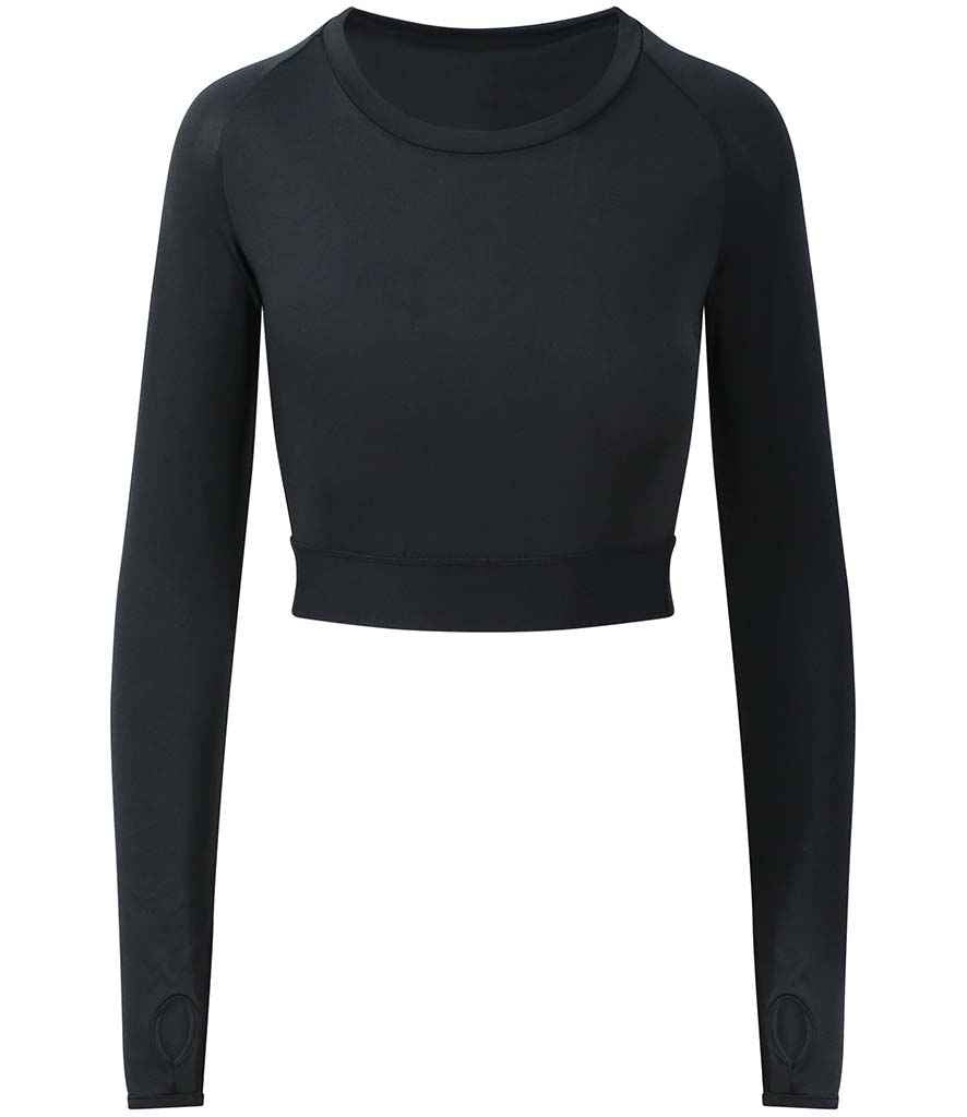 AWDis Ladies Cool Long Sleeve Crop Top in by Just Cool — Custom branded clothing by Print Press, featuring premium embroidery produced in our specialist print lab in the UK.