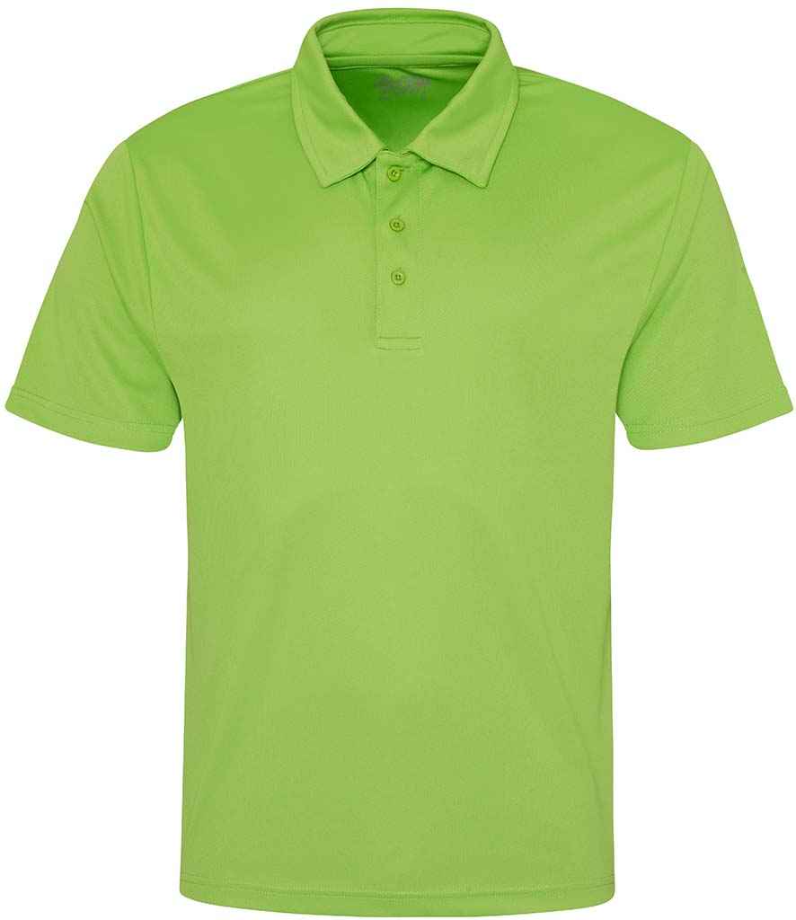 AWDis Cool Polo Shirt in Lime Green by Just Cool — Custom branded clothing by Print Press, featuring premium embroidery produced in our specialist print lab in the UK.