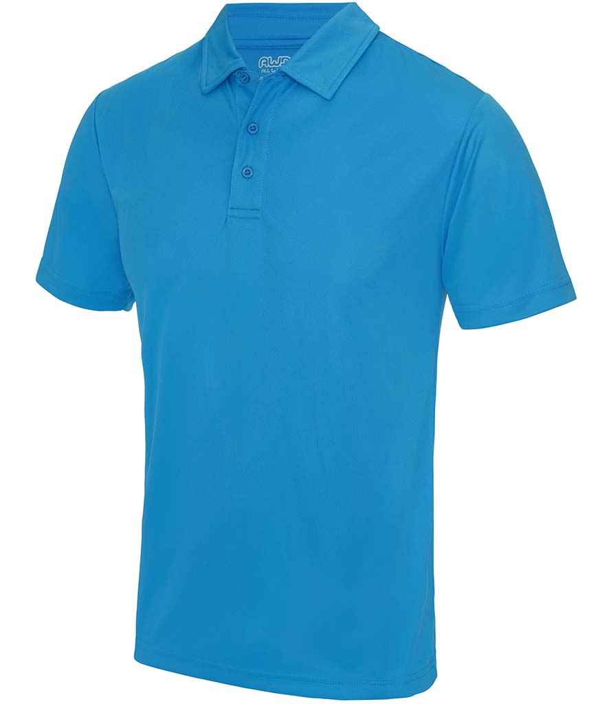 AWDis Cool Polo Shirt in Sapphire Blue by Just Cool — Custom branded clothing by Print Press, featuring premium embroidery produced in our specialist print lab in the UK.