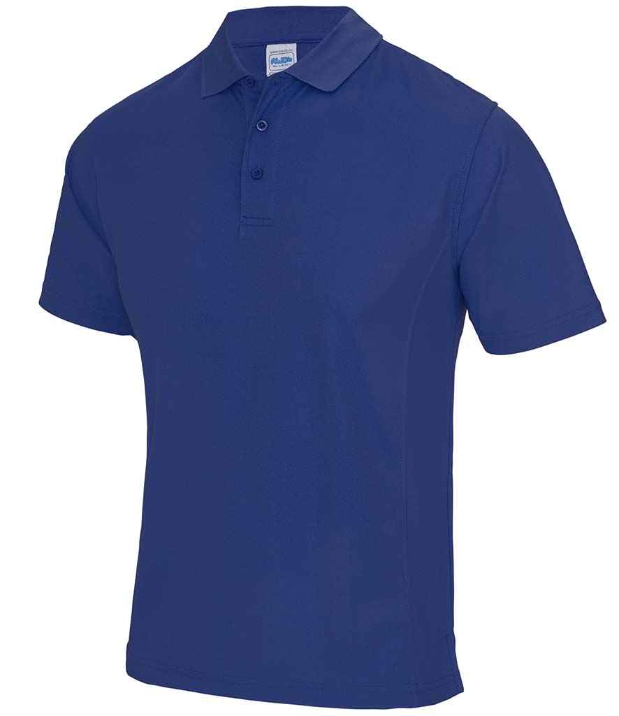 AWDis SuperCool Performance Polo Shirt in Royal Blue by Just Cool — Custom branded clothing by Print Press, featuring premium embroidery produced in our specialist print lab in the UK.