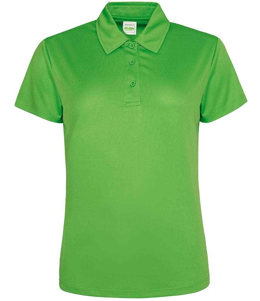 AWDis Ladies Cool Polo Shirt in Lime Green by Just Cool — Custom branded clothing by Print Press, featuring premium embroidery produced in our specialist print lab in the UK.