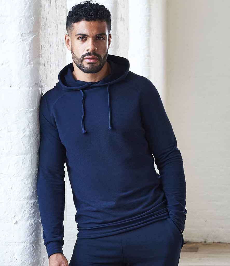 AWDis Cool Unisex Fitness Hoodie in French Navy by Just Cool — Custom branded clothing by Print Press, featuring premium embroidery produced in our specialist print lab in the UK.