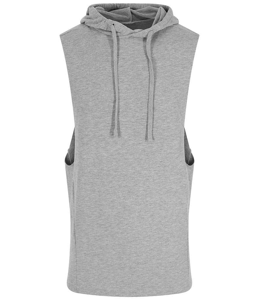 AWDis Cool Urban Sleeveless Muscle Hoodie in by Just Cool — Custom branded clothing by Print Press, featuring premium embroidery produced in our specialist print lab in the UK.