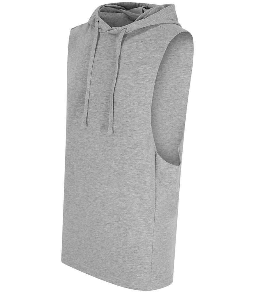 AWDis Cool Urban Sleeveless Muscle Hoodie in by Just Cool — Custom branded clothing by Print Press, featuring premium embroidery produced in our specialist print lab in the UK.