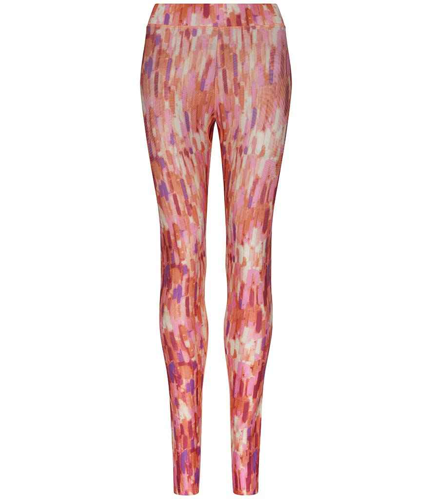 AWDis Ladies Cool Printed Leggings in Tutti Frutti by Just Cool — Custom branded clothing by Print Press, featuring premium embroidery produced in our specialist print lab in the UK.