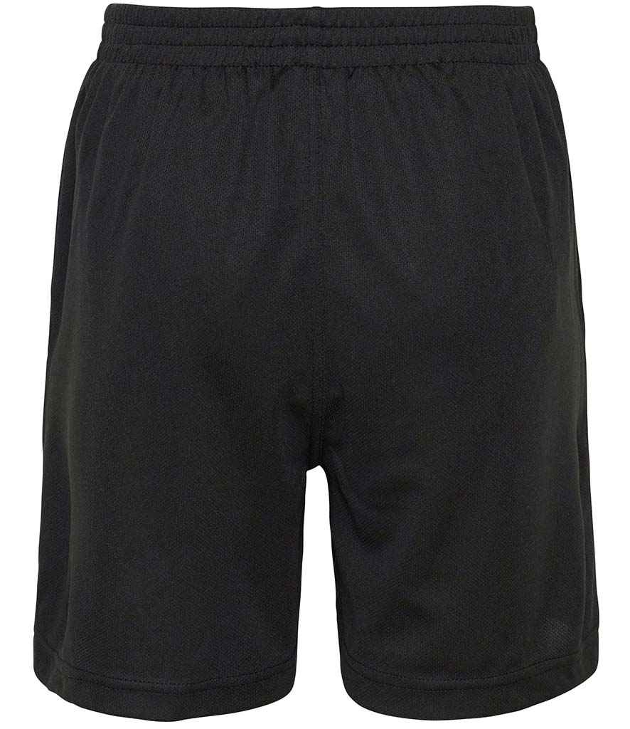 AWDis Kids Cool Shorts in Jet Black by Just Cool — Custom branded clothing by Print Press, featuring premium embroidery produced in our specialist print lab in the UK.