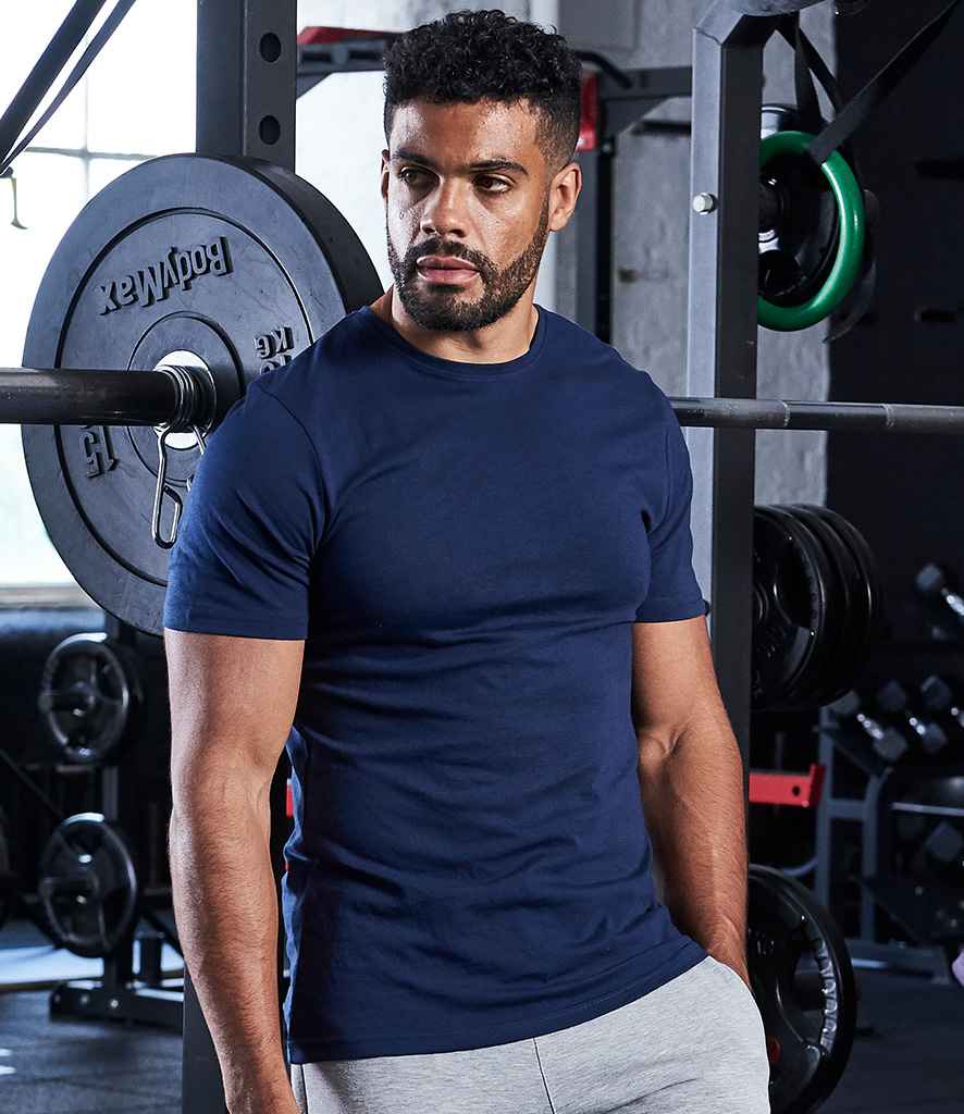 AWDis Cool Urban Fitness T-Shirt in Cobalt Navy by Just Cool — Custom branded clothing by Print Press, featuring premium embroidery produced in our specialist print lab in the UK.