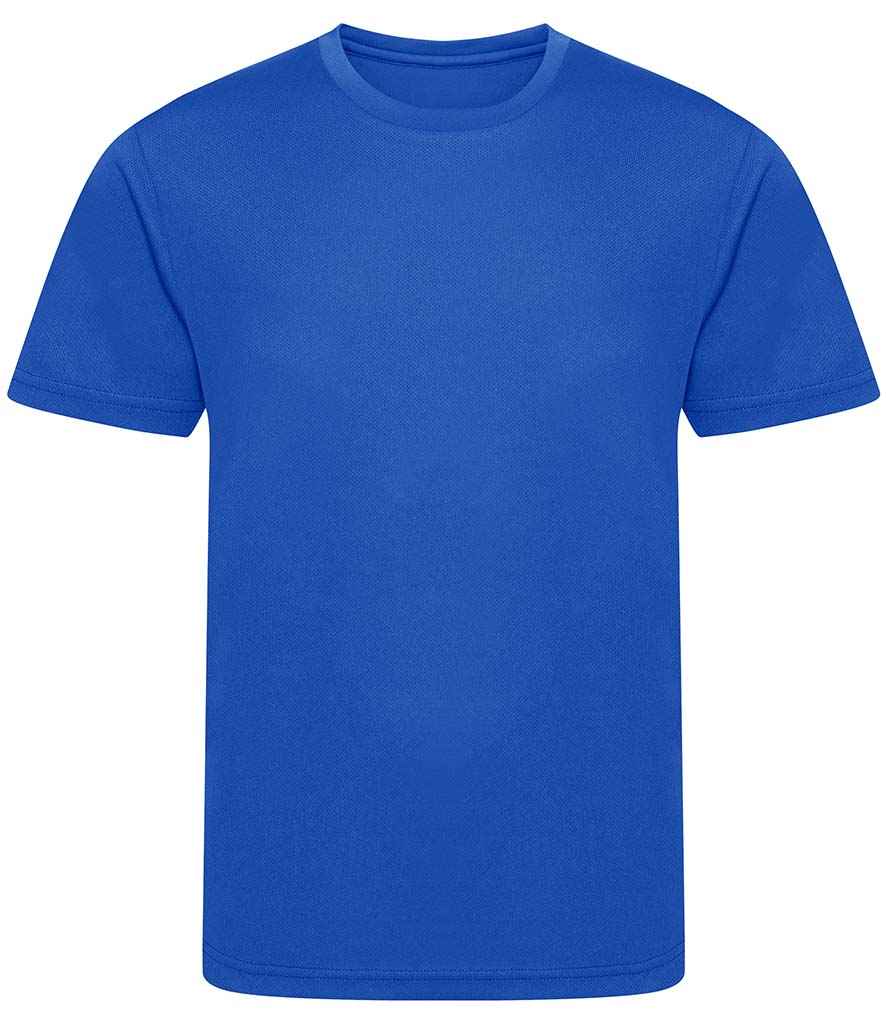 AWDis Kids Cool Recycled T-Shirt in Royal Blue by Just Cool — Custom branded clothing by Print Press, featuring premium embroidery produced in our specialist print lab in the UK.