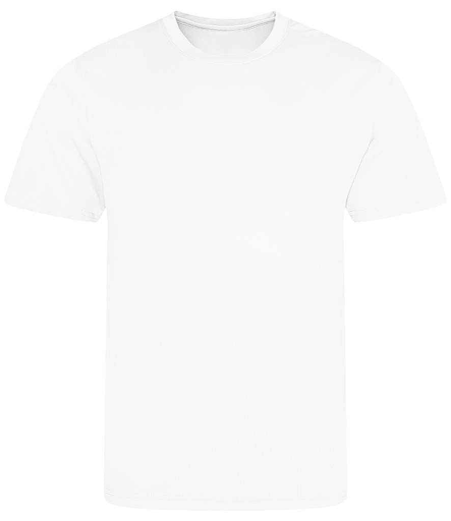AWDis Cool Recycled T-Shirt in Arctic White by Just Cool — Custom branded clothing by Print Press, featuring premium embroidery produced in our specialist print lab in the UK.