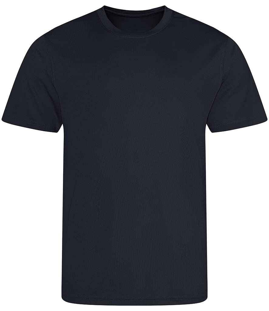 AWDis Cool Recycled T-Shirt in French Navy by Just Cool — Custom branded clothing by Print Press, featuring premium embroidery produced in our specialist print lab in the UK.