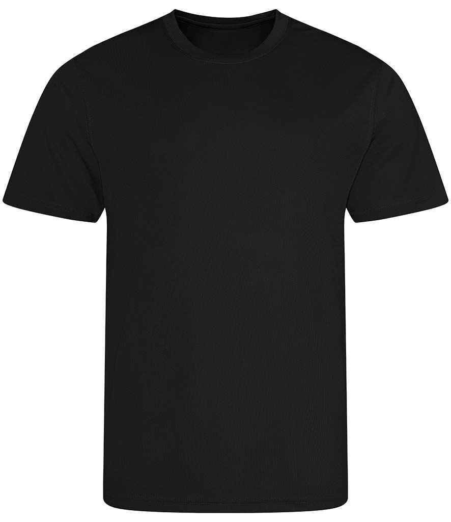 AWDis Cool Recycled T-Shirt in Jet Black by Just Cool — Custom branded clothing by Print Press, featuring premium embroidery produced in our specialist print lab in the UK.
