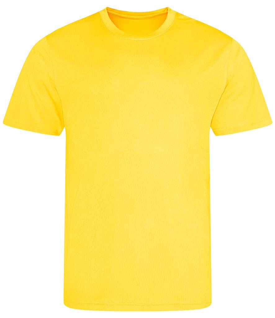AWDis Cool Recycled T-Shirt in Sun Yellow by Just Cool — Custom branded clothing by Print Press, featuring premium embroidery produced in our specialist print lab in the UK.