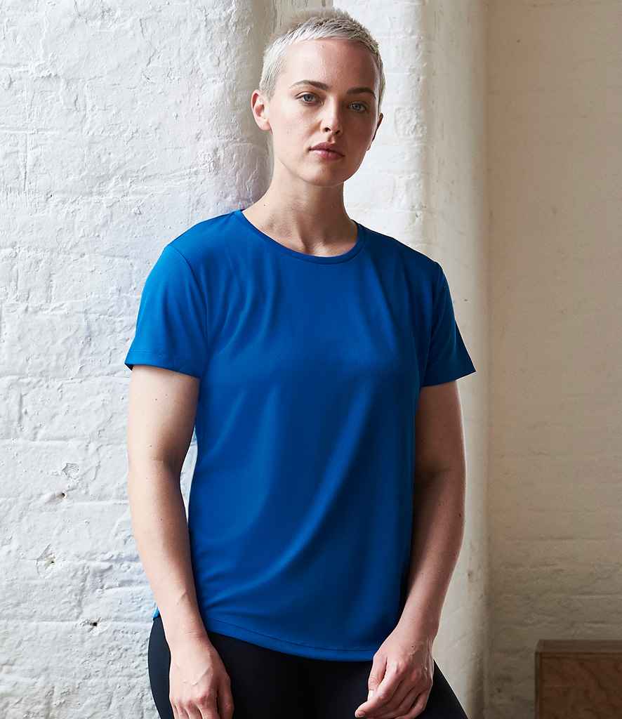 AWDis Ladies Cool Recycled T-Shirt in Royal Blue by Just Cool — Custom branded clothing by Print Press, featuring premium embroidery produced in our specialist print lab in the UK.