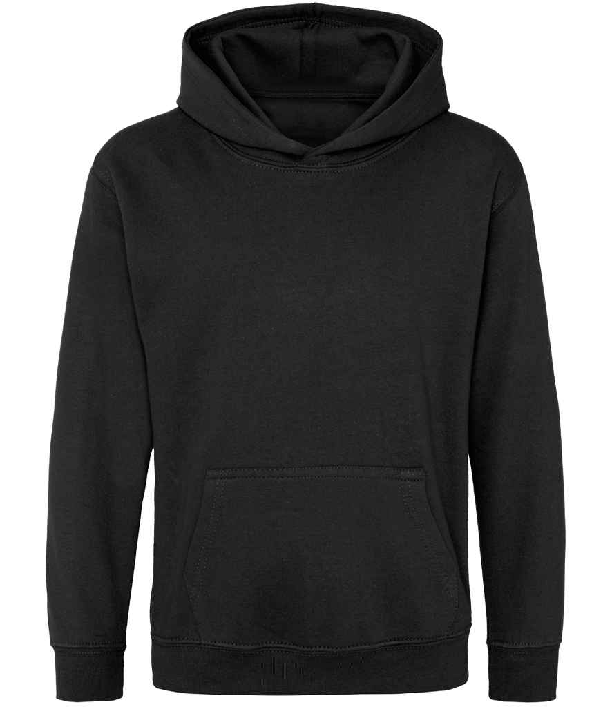 AWDis Kids Hoodie - (2nd Colours) in Black Smoke by Just Hoods — Custom branded clothing by Print Press, featuring premium embroidery produced in our specialist print lab in the UK.