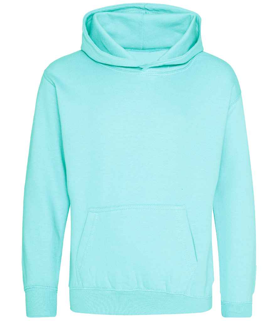 AWDis Kids Hoodie in Peppermint by Just Hoods — Custom branded clothing by Print Press, featuring premium embroidery produced in our specialist print lab in the UK.