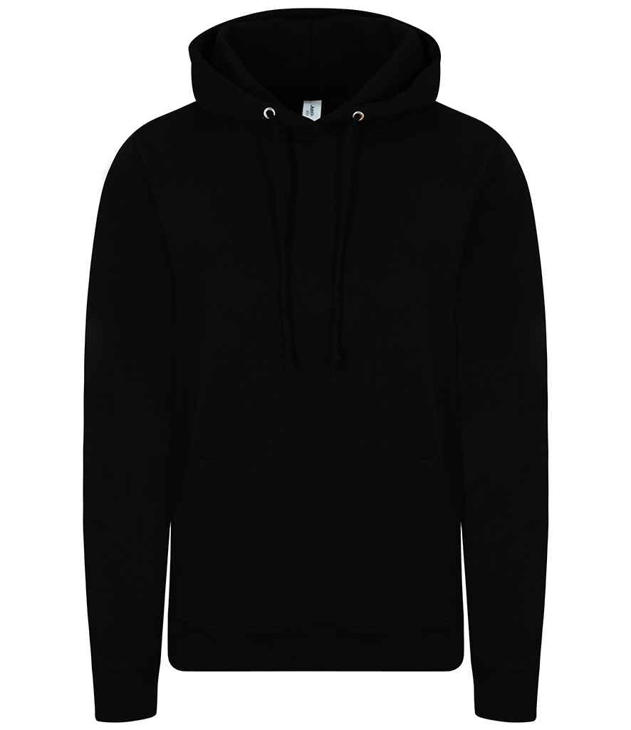 AWDis Ladies College Hoodie - (2nd Colours) in Deep Black by Just Hoods — Custom branded clothing by Print Press, featuring premium embroidery produced in our specialist print lab in the UK.