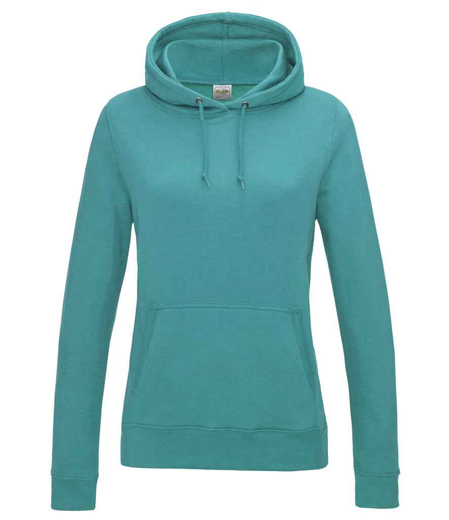 AWDis Ladies College Hoodie - (2nd Colours) in Hawaiian Blue by Just Hoods — Custom branded clothing by Print Press, featuring premium embroidery produced in our specialist print lab in the UK.