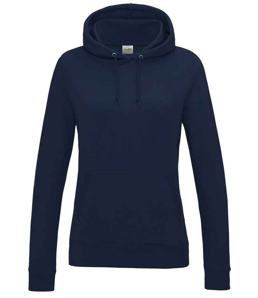 AWDis Ladies College Hoodie in New French Navy by Just Hoods — Custom branded clothing by Print Press, featuring premium embroidery produced in our specialist print lab in the UK.