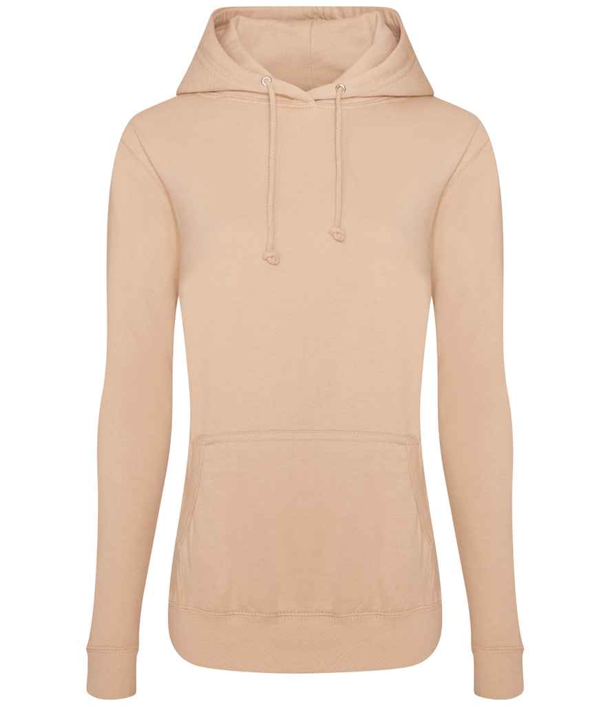 AWDis Ladies College Hoodie in Nude by Just Hoods — Custom branded clothing by Print Press, featuring premium embroidery produced in our specialist print lab in the UK.