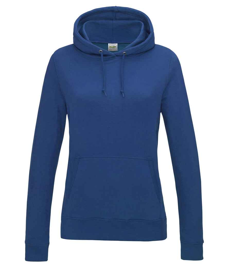 AWDis Ladies College Hoodie in Royal Blue by Just Hoods — Custom branded clothing by Print Press, featuring premium embroidery produced in our specialist print lab in the UK.