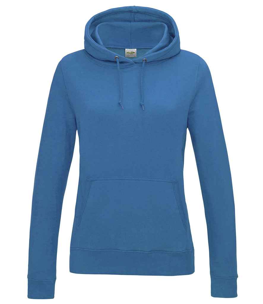 AWDis Ladies College Hoodie in by Just Hoods — Custom branded clothing by Print Press, featuring premium embroidery produced in our specialist print lab in the UK.