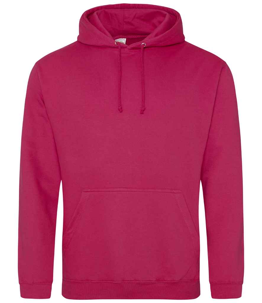 AWDis College Hoodie - (6th Colours) in Cranberry by Just Hoods — Custom branded clothing by Print Press, featuring premium embroidery produced in our specialist print lab in the UK.